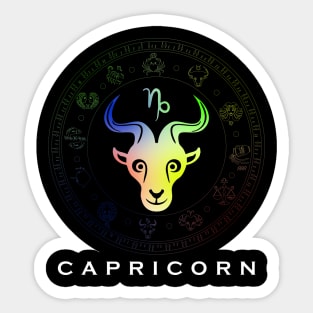 Zodiac sign Capricorn T-shirt Sticker